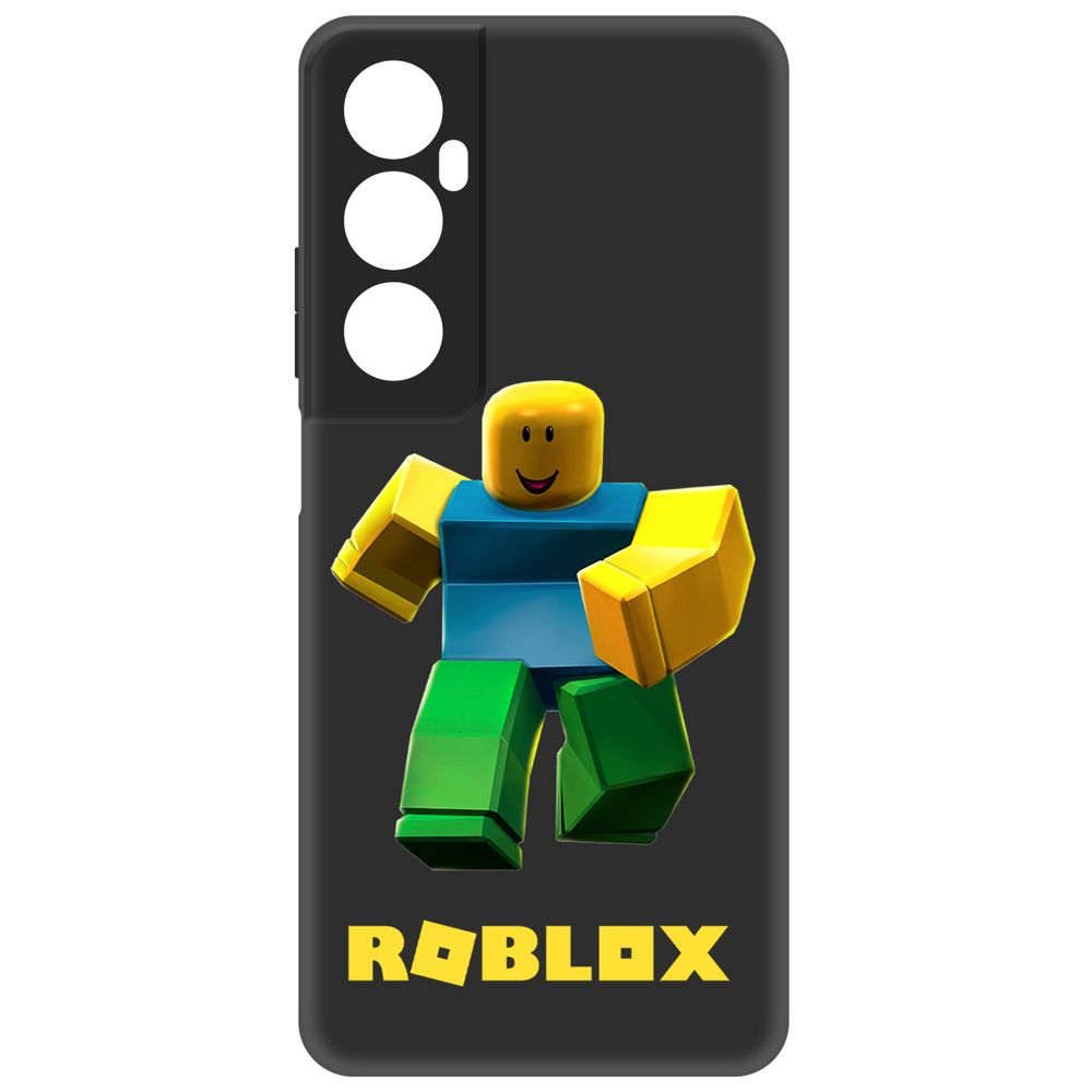 

Чехол Krutoff для Realme C65 Roblox-Классический Нуб, Черный