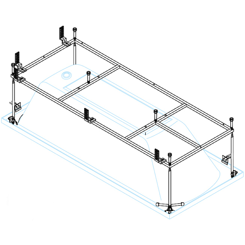 фото Каркас для ванны cezares plane 2000x900 plane-200-90-mf-r