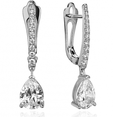 

Серьги с 22 фианитами из белого золота Эстет 01С1213912, 01С1213912