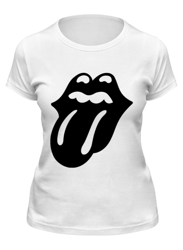 

Футболка женская Printio Rolling stones (black) белая L, Белый, Rolling stones (black)