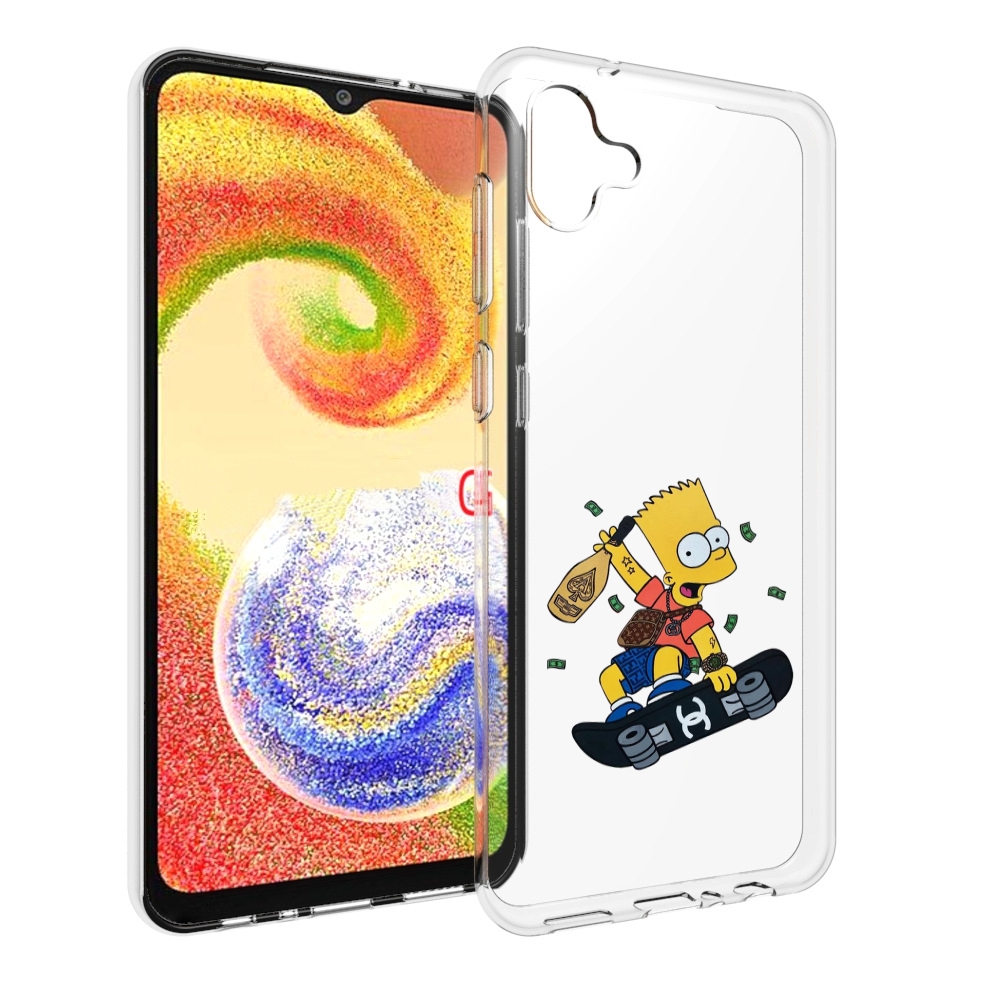 

Чехол MyPads барт-скейтер детский для Samsung Galaxy A04, Прозрачный, Tocco