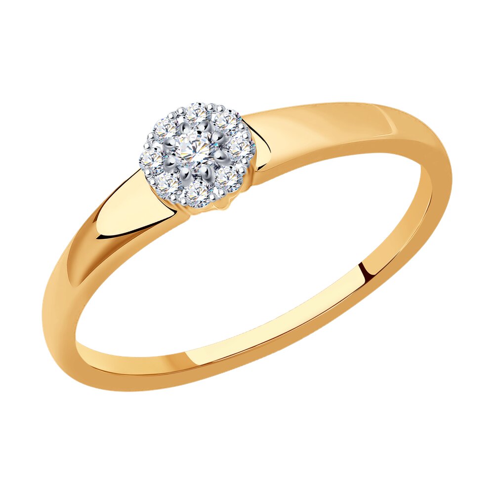 

Кольцо из красного золота р. , SOKOLOV Diamonds 1012294, бриллиант, 1012294