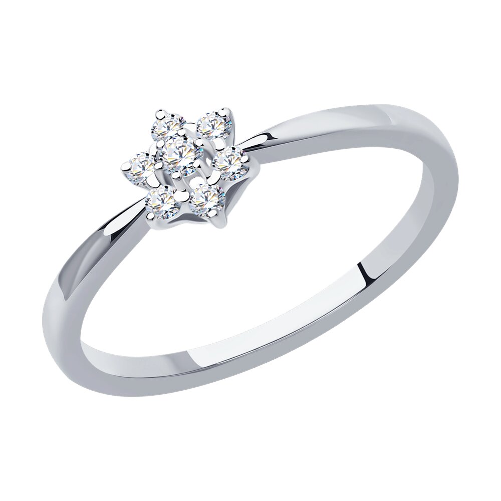 

Кольцо из золота р. 18,5 SOKOLOV Diamonds 1012291-3, бриллиант, 1012291-3