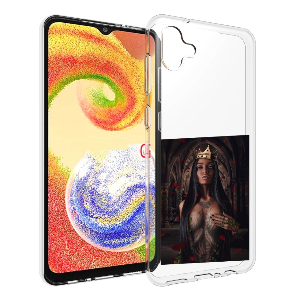 

Чехол MyPads багровый-пик для Samsung Galaxy A04, Прозрачный, Tocco