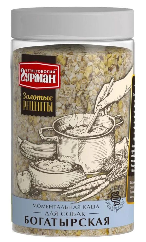 

Каша для собак Четвероногий Гурман Богатырская, 0,3кг, Богатырская