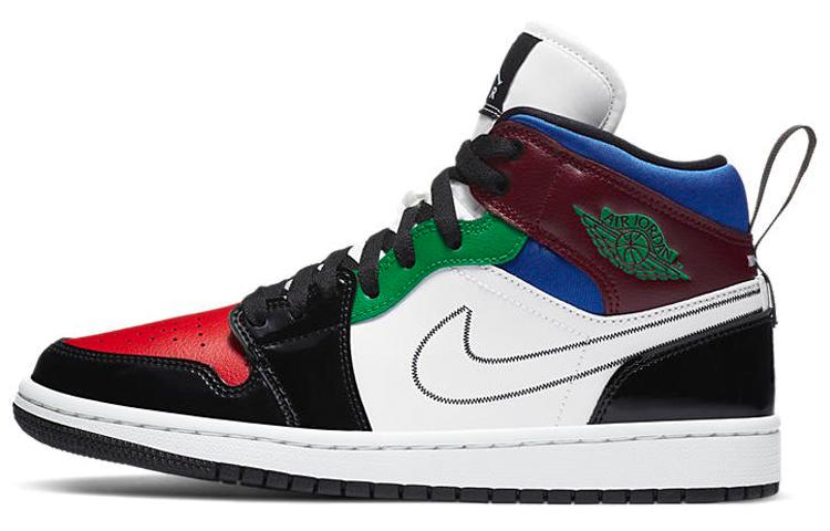 

Кеды унисекс Jordan Air Jordan 1 mid se multicolor разноцветные 44 EU, Разноцветный, Air Jordan 1 mid se multicolor