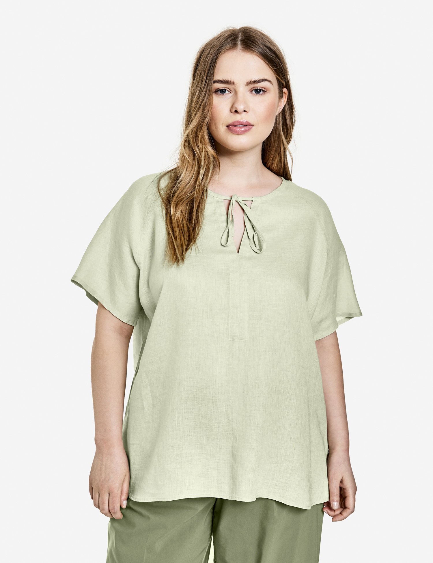 

Блуза женская SAMOON by GERRY WEBER 860035-21203-5430 зеленая 48, 860035-21203-5430