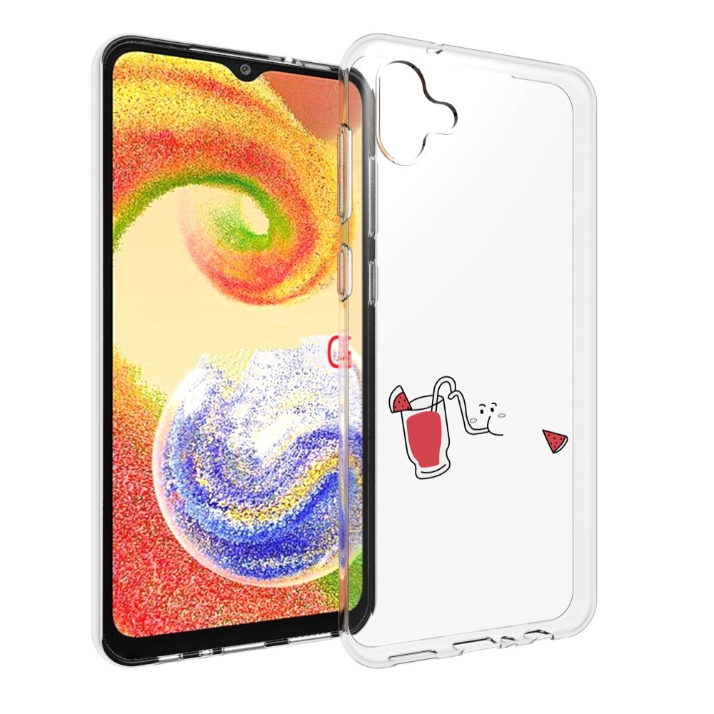 

Чехол MyPads арбузный-напиток для Samsung Galaxy A04, Прозрачный, Tocco