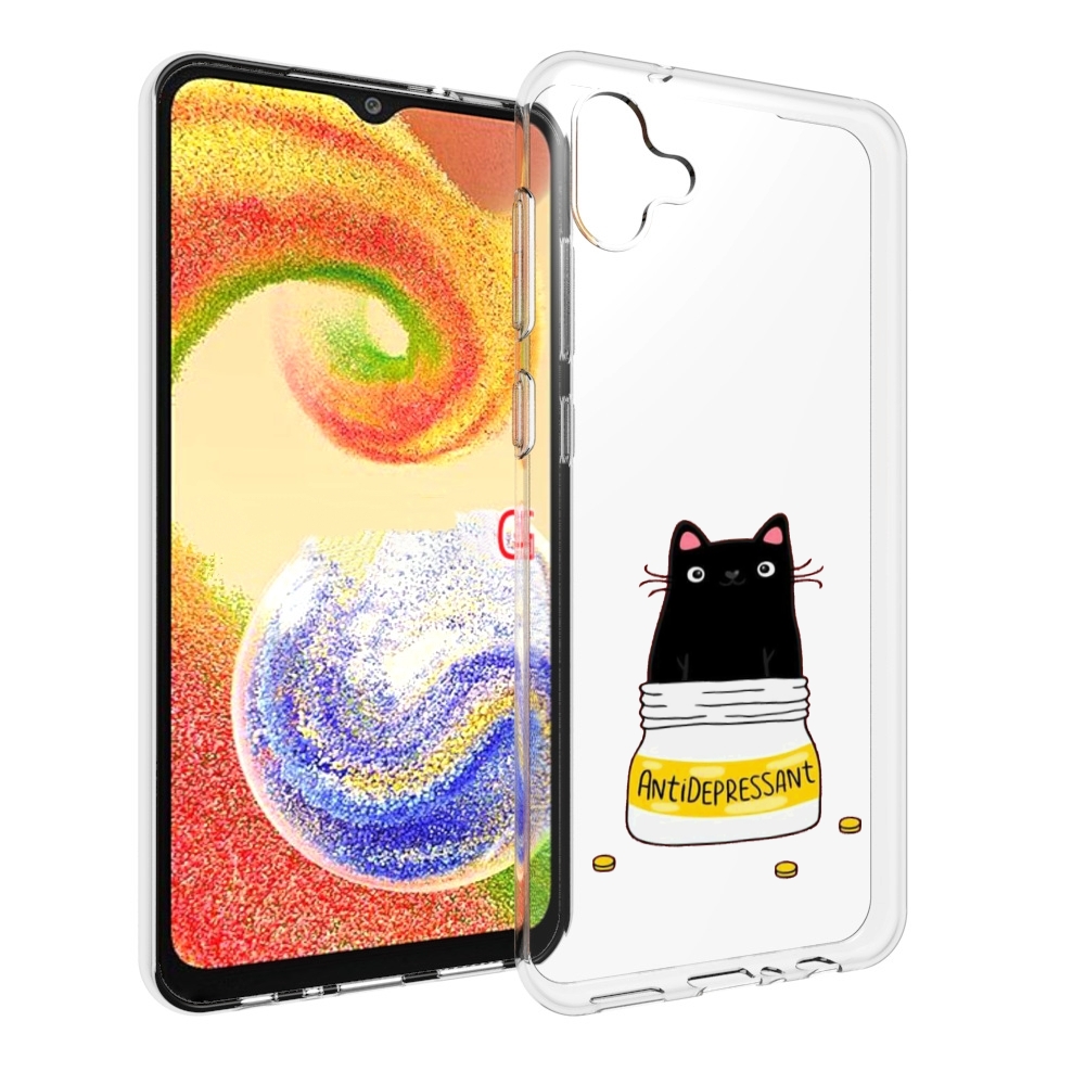

Чехол MyPads антидепрессант для Samsung Galaxy A04, Прозрачный, Tocco