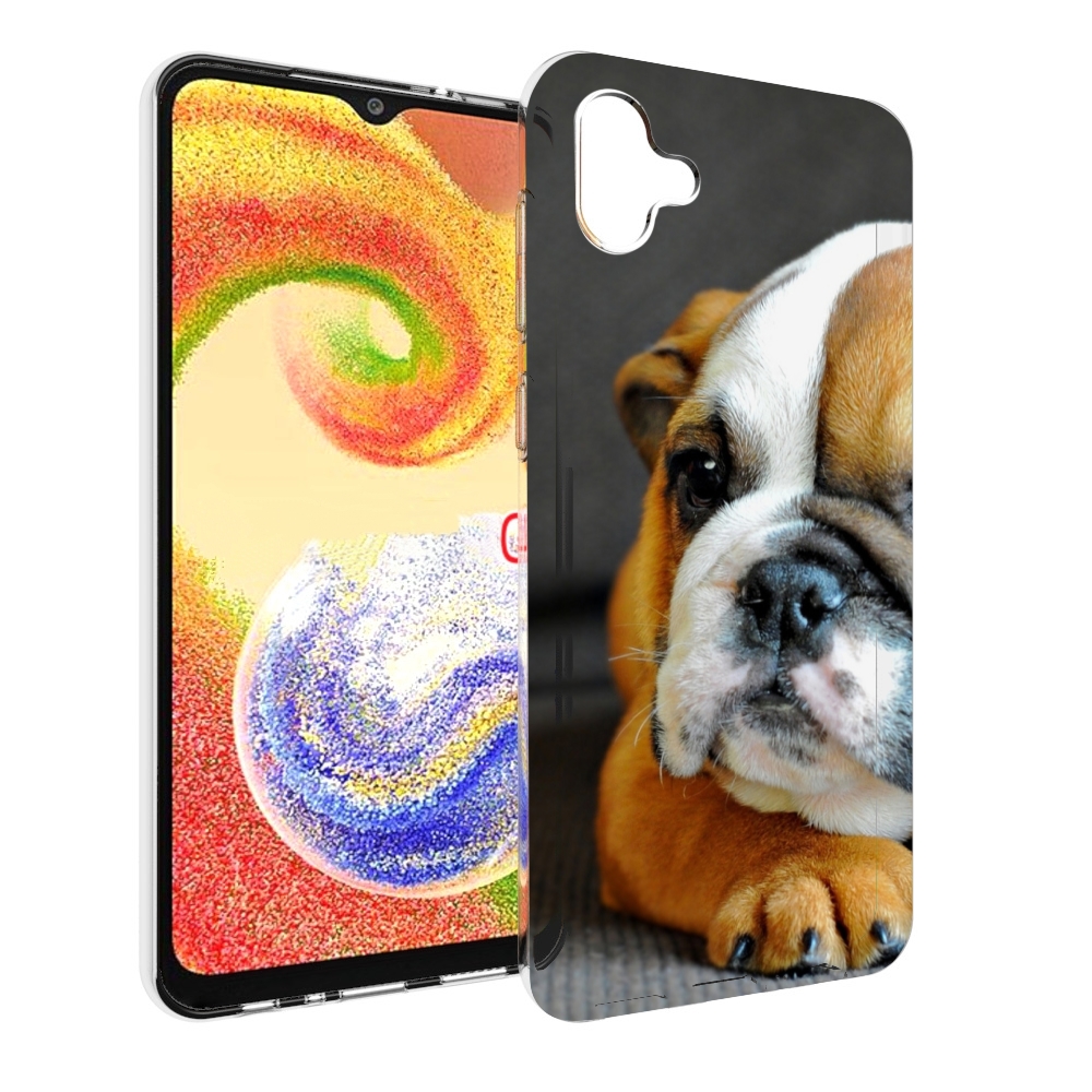 

Чехол MyPads англиискии бульдор для Samsung Galaxy A04, Прозрачный, Tocco