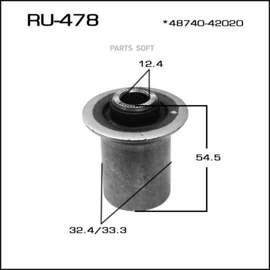 

Сайлентблок TOYOTA 06- задн. нижн. MASUMA RU-478