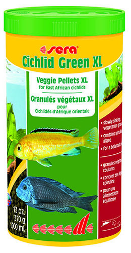 фото Корм для рыб sera cichlid green xl, гранулы, 1 л