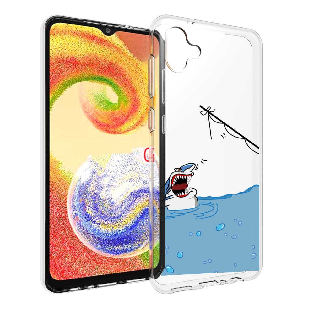 

Чехол MyPads акула-рисунок для Samsung Galaxy A04, Прозрачный, Tocco