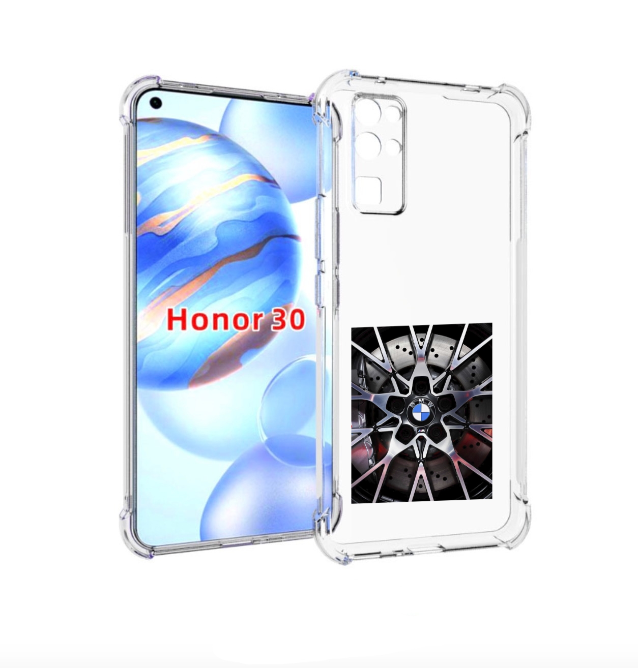 Чехол бампер MyPads диск бмв мужской для Honor 30 (BMH-AN10) про