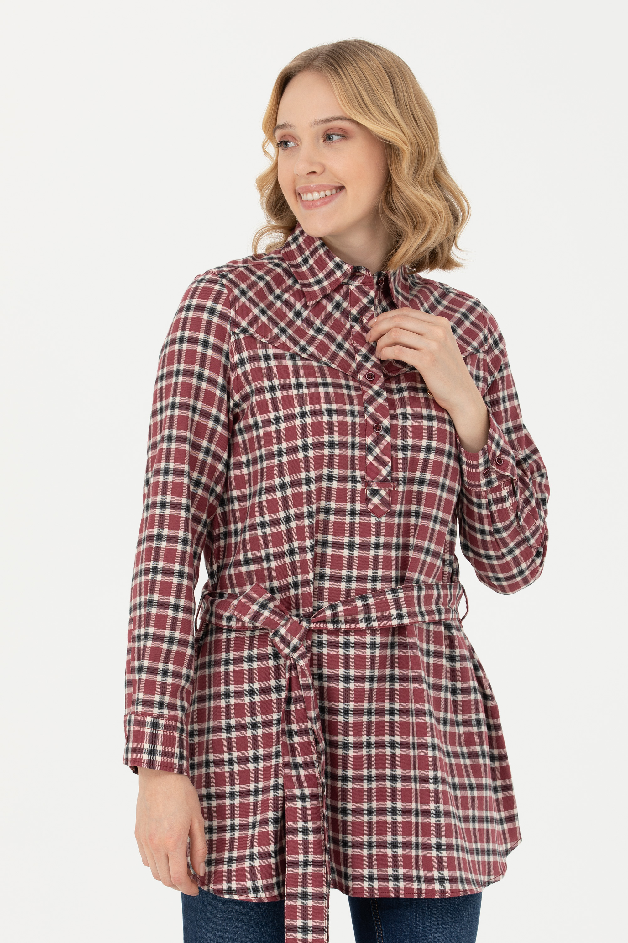 

Рубашка женская U.S. POLO Assn. G082SZ0040KERMEKINA-T бордовая 38, Бордовый, G082SZ0040KERMEKINA-T