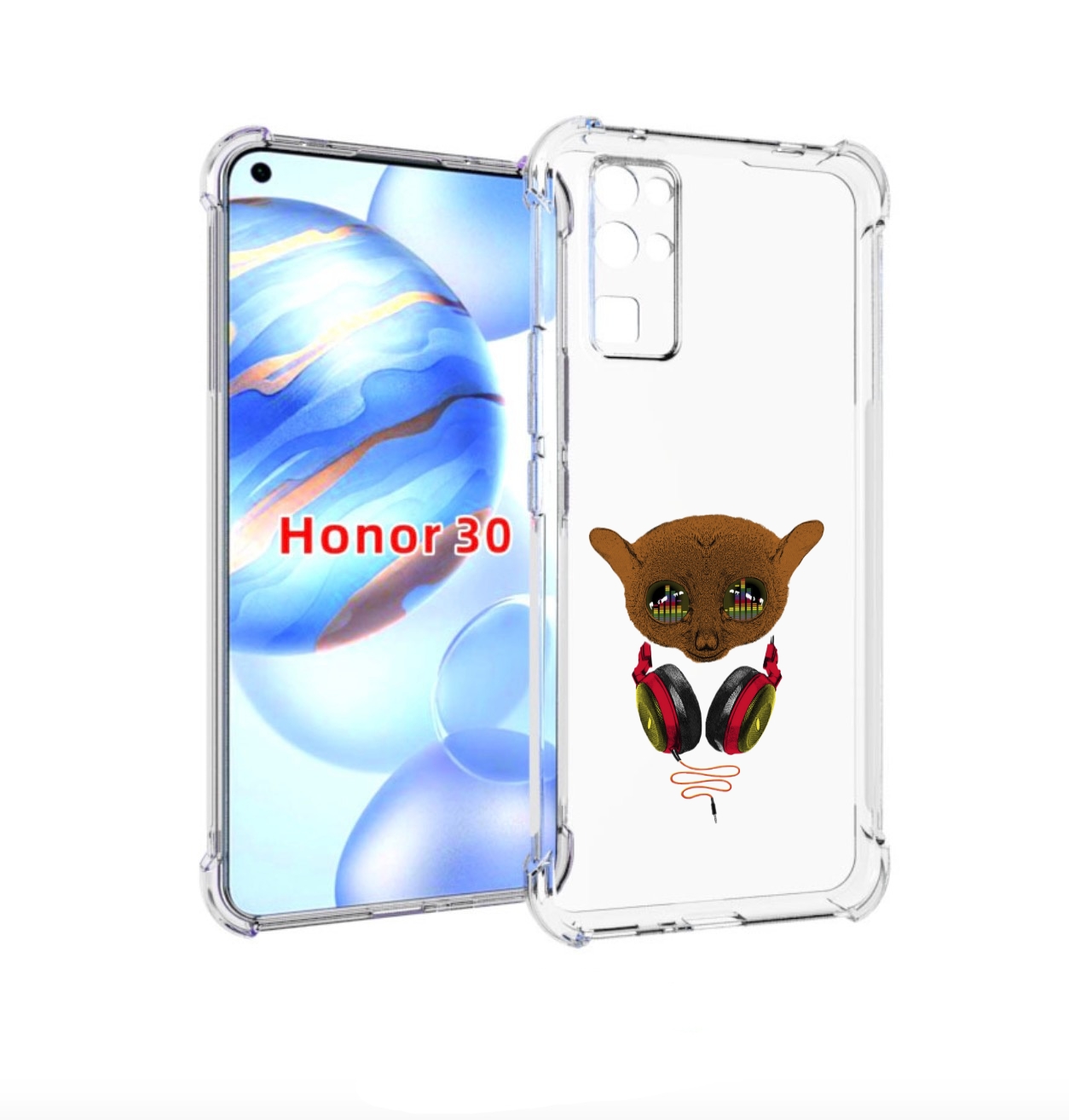 

Чехол бампер MyPads диджей для Honor 30 (BMH-AN10) противоударный, Прозрачный, Tocco