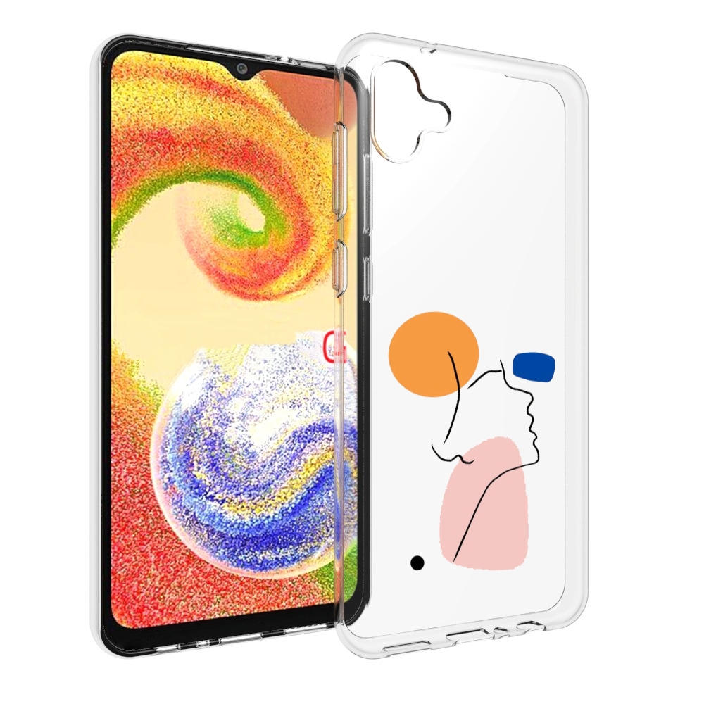 

Чехол MyPads абстракция девушки женский для Samsung Galaxy A04, Прозрачный, Tocco