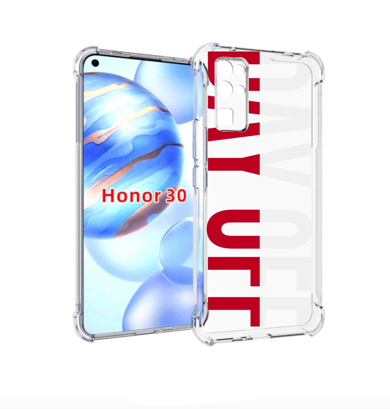 

Чехол бампер MyPads день-окончен для Honor 30 (BMH-AN10) противо, Прозрачный, Tocco