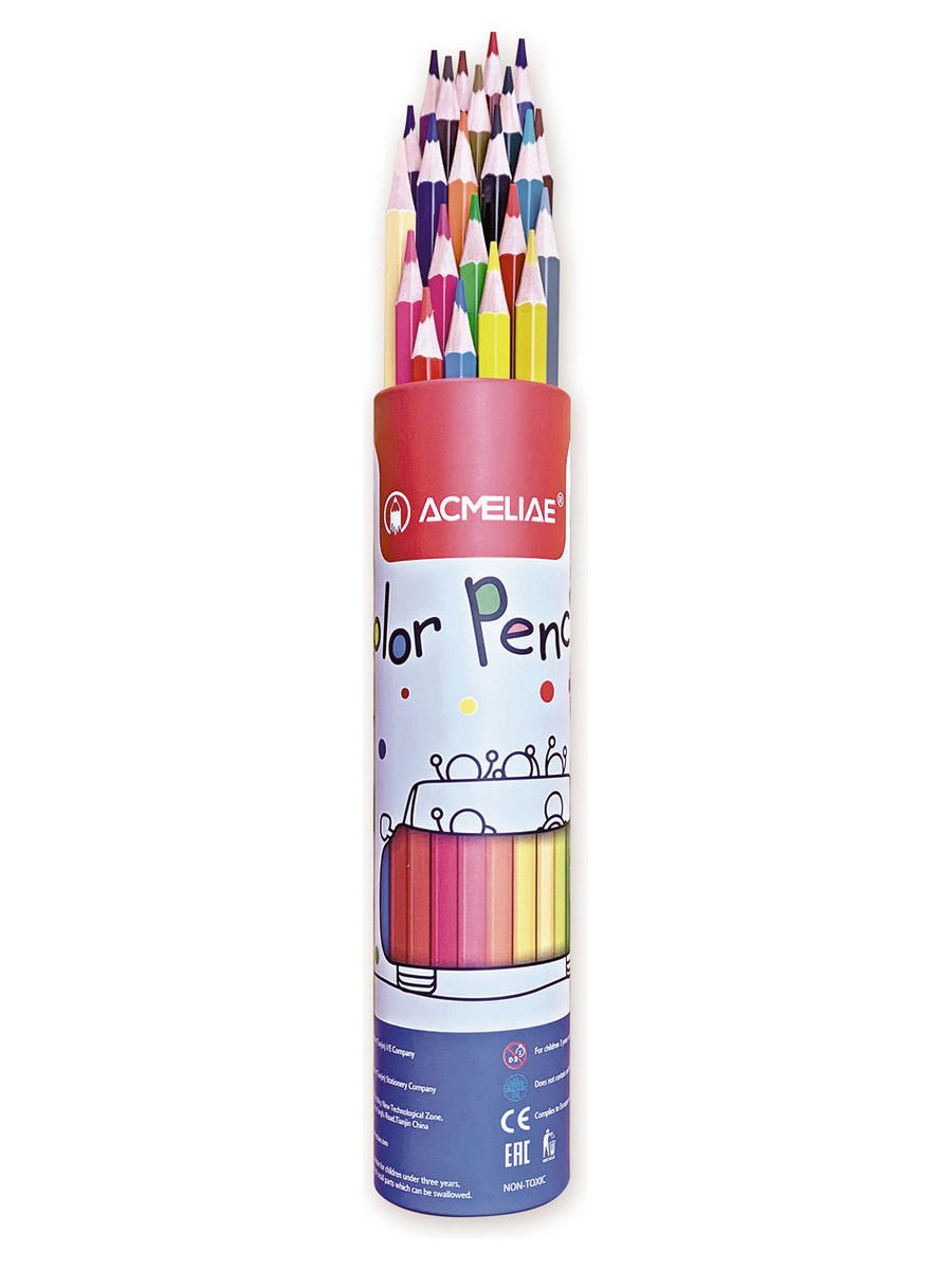 фото Цветные карандаши для рисования acmeliae color pencils, 24 цвета 9801-24