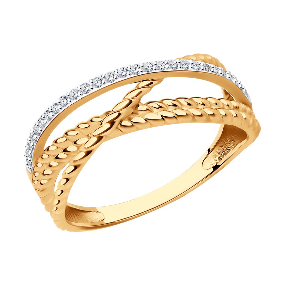 

Кольцо из красного золота с бриллиантом р. , SOKOLOV Diamonds 1012250, 1012250