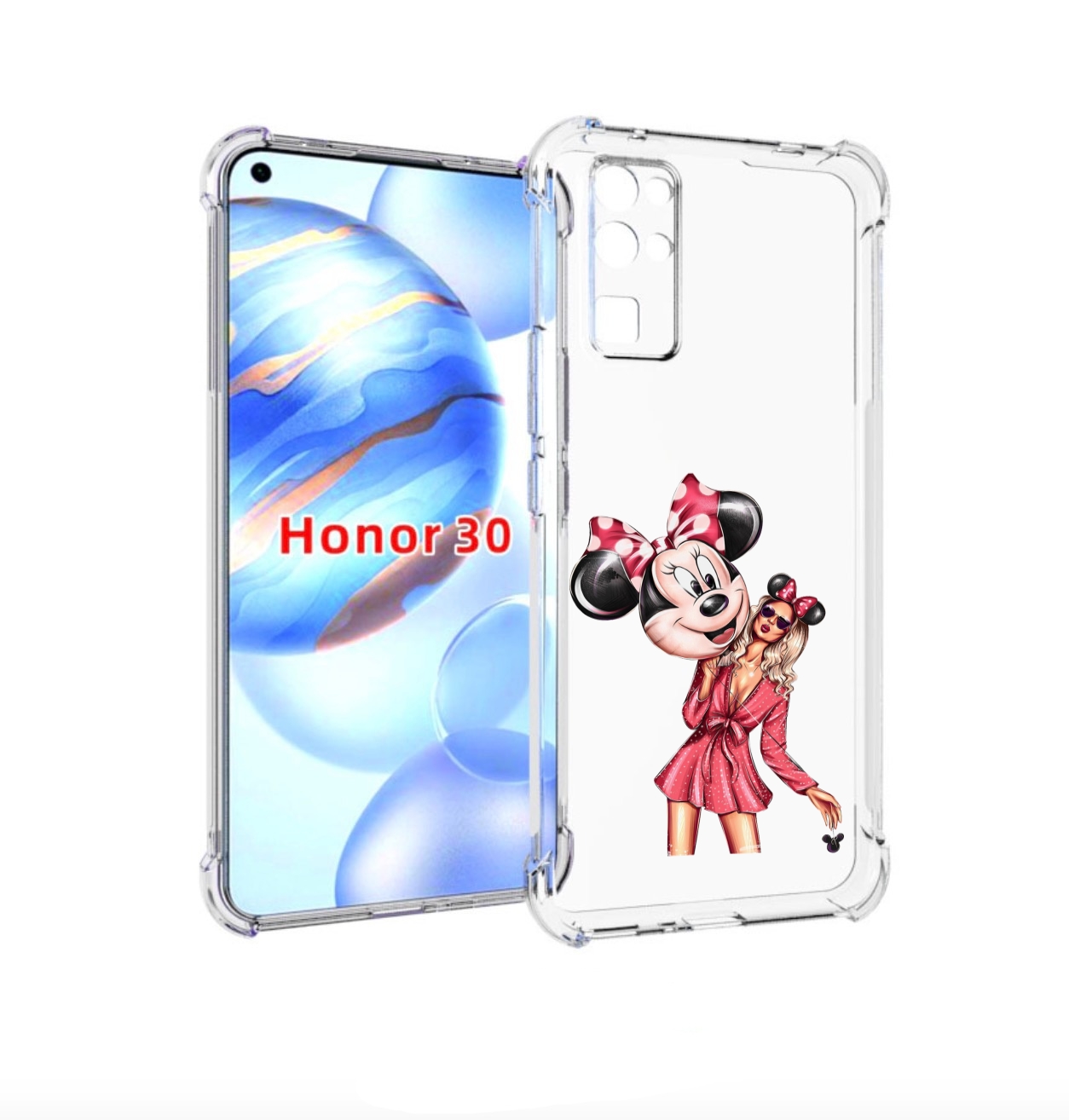 

Чехол бампер MyPads девушка-с-шариком женский для Honor 30 (BMH-, Прозрачный, Tocco