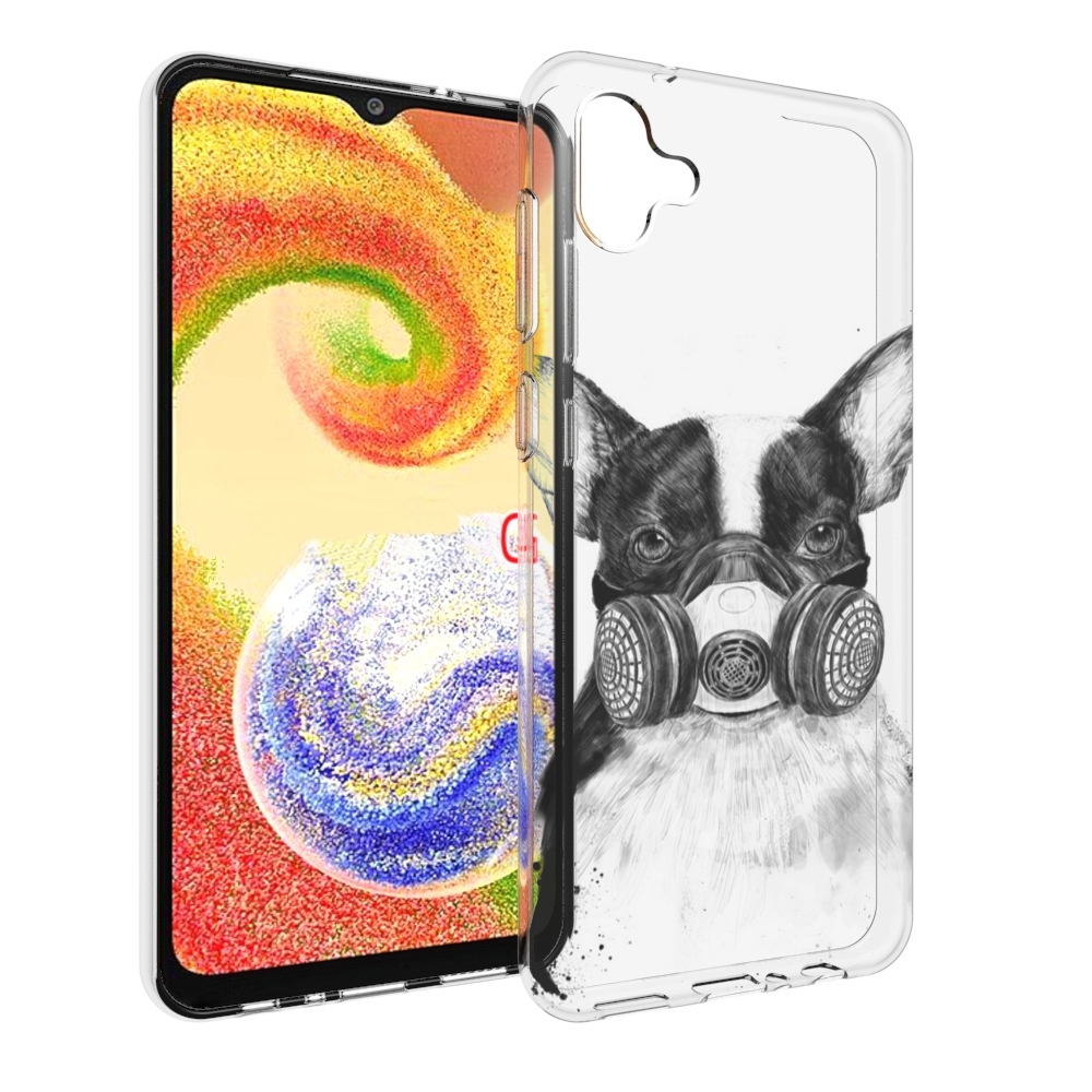 

Чехол MyPads Французский бульдог для Samsung Galaxy A04, Прозрачный, Tocco