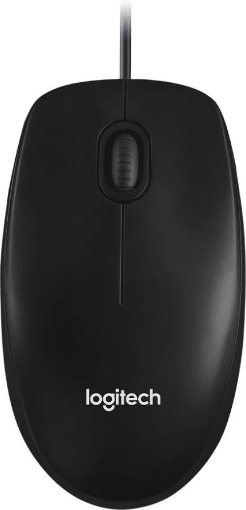 Мышь Logitech M100, оптическая, проводная, USB, черный [910-006652]