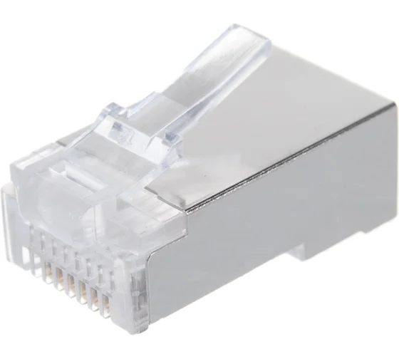 

Коннектор Lanmaster (TWT-PL45/S-8P8C-6A) FTP кат.6A RJ45 (упак.:100шт), Прозрачный