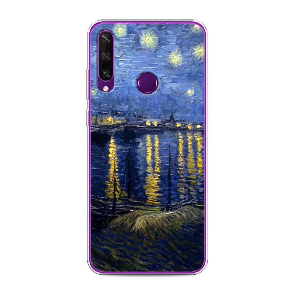 

Чехол для Huawei Y6p "Звездная ночь над Роной", Синий;желтый, 6103250-4