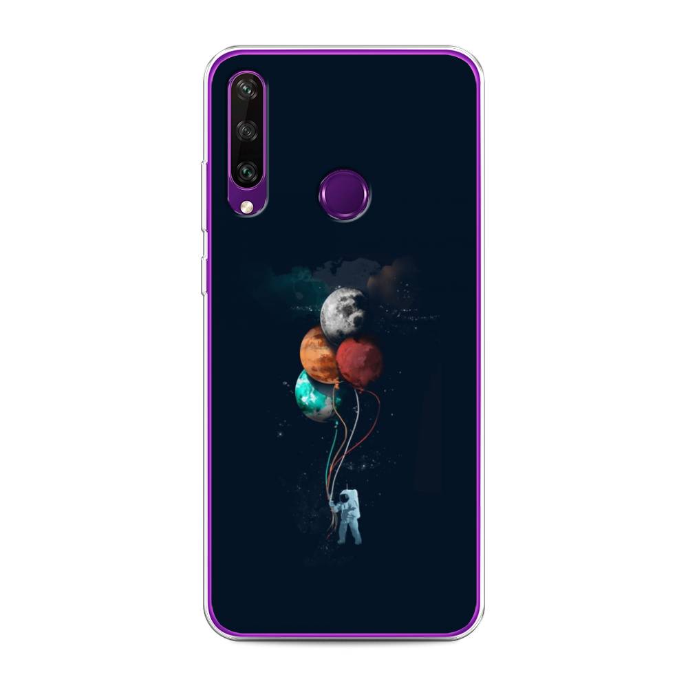 

Чехол для Huawei Y6p "Космонавт с шариками", Разноцветный, 6103250-4