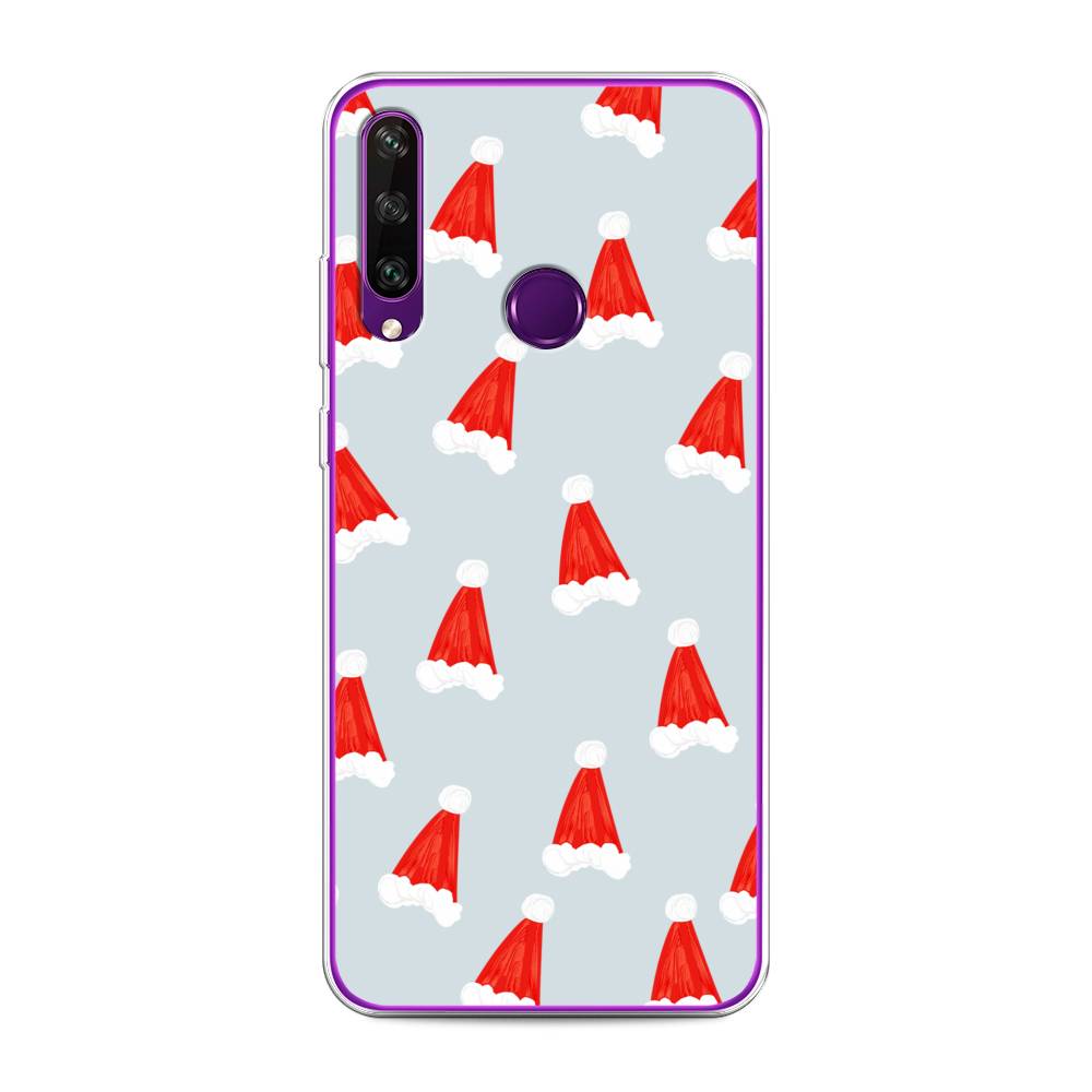 

Чехол для Huawei Y6p "Новогодние шапочки", Белый;красный;серый, 6103250-5