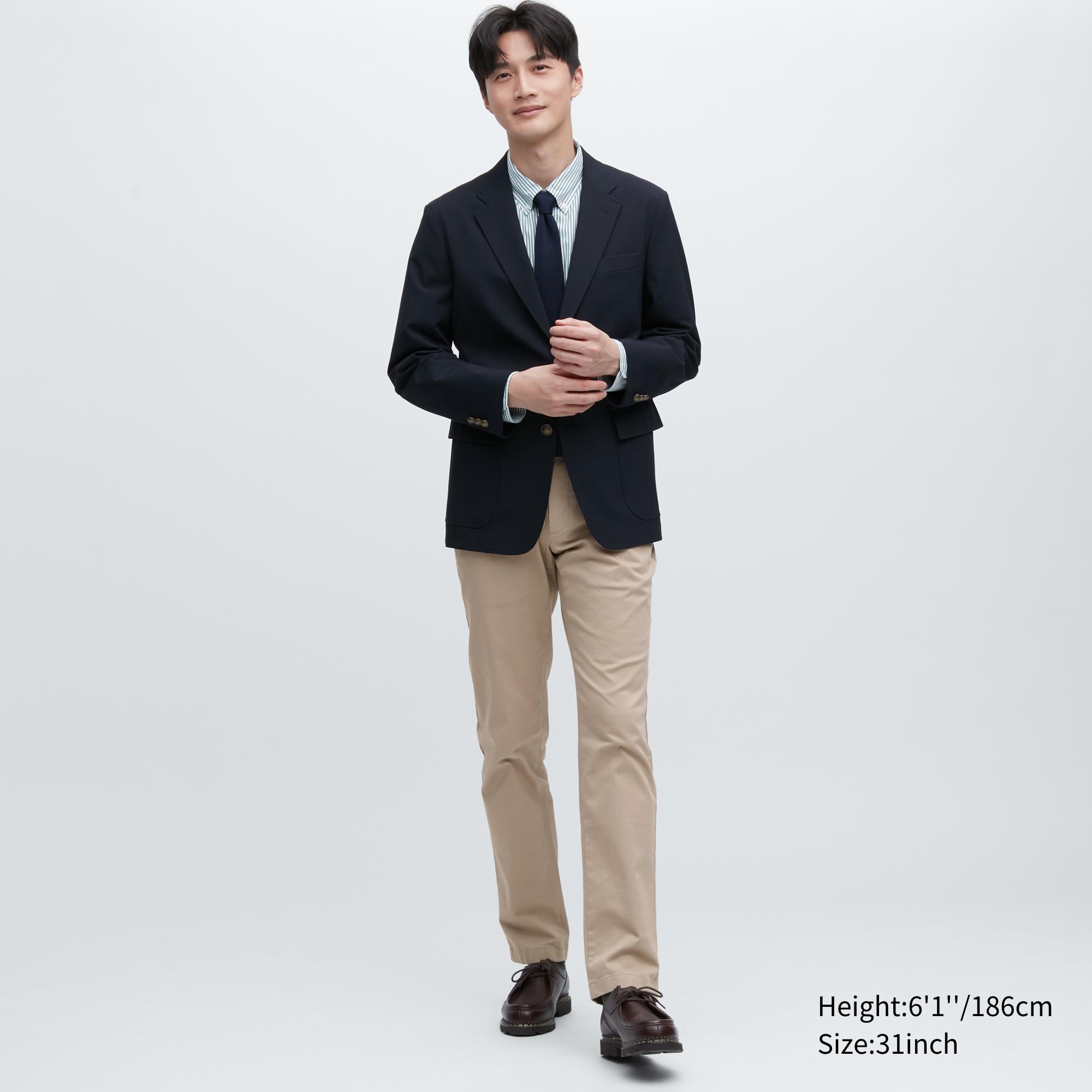 

Брюки мужские UNIQLO 455482COL32 бежевые 34/34 (доставка из-за рубежа), Бежевый, 455482COL32