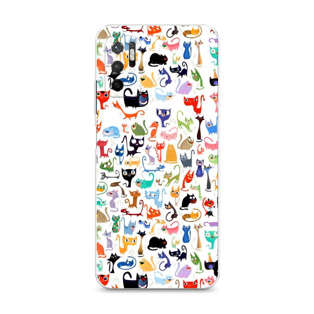 

Чехол на Xiaomi Redmi Note 11SE "Цветные коты", Разноцветный, 315950-1