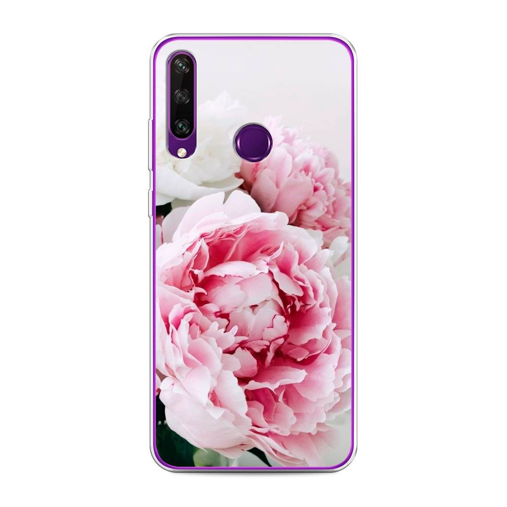 

Чехол для Huawei Y6p "Розовые и белые пионы", Розовый;белый, 6103250-2