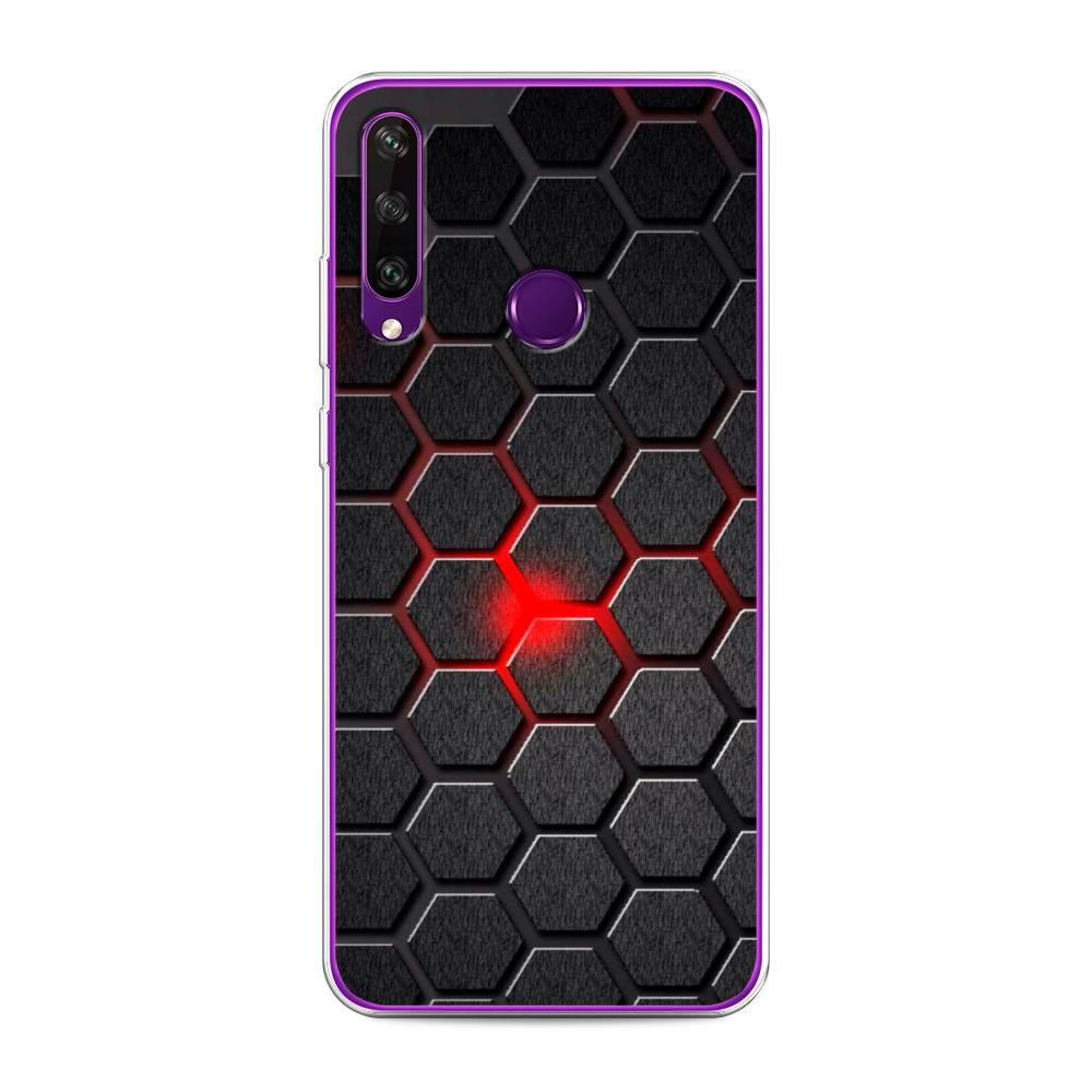 

Чехол для Huawei Y6p "Соты красные", Красный;черный;серый, 6103250-3