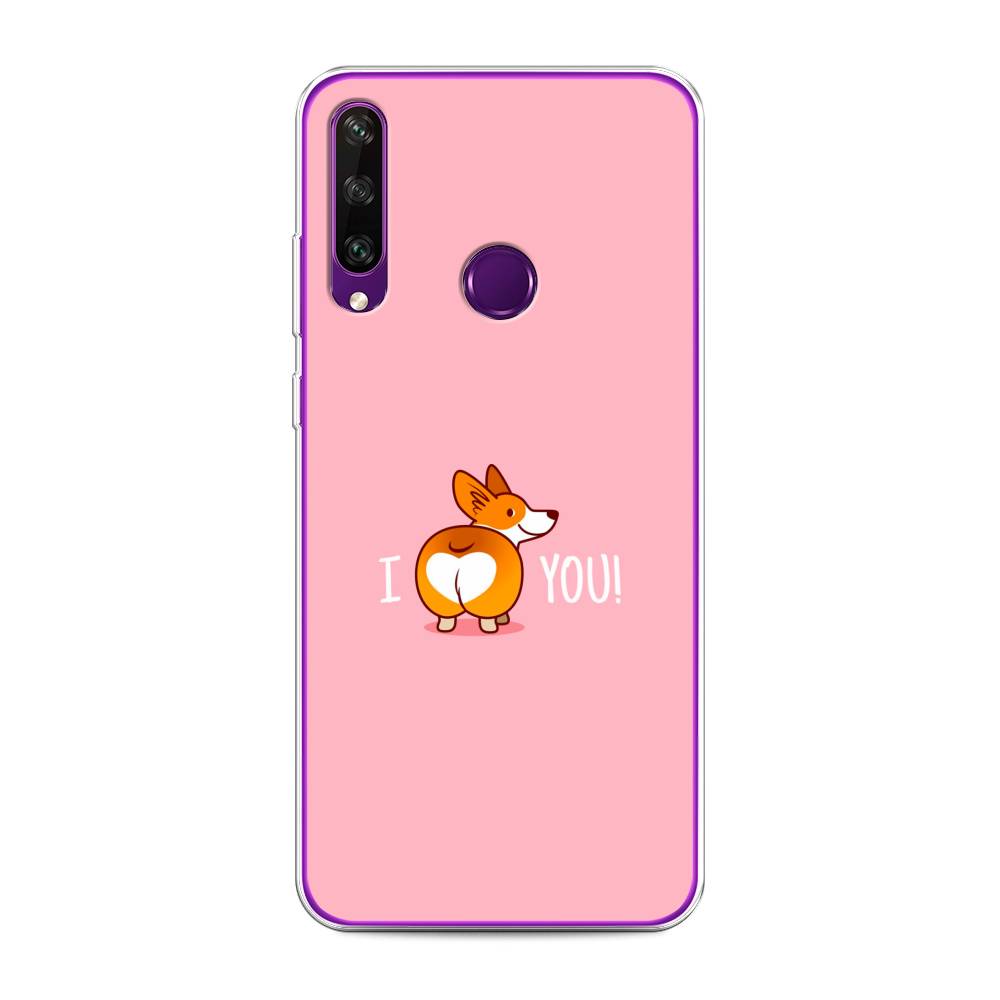 

Чехол для Huawei Y6p "Корги I love you", Розовый;коричневый;белый, 6103250-1