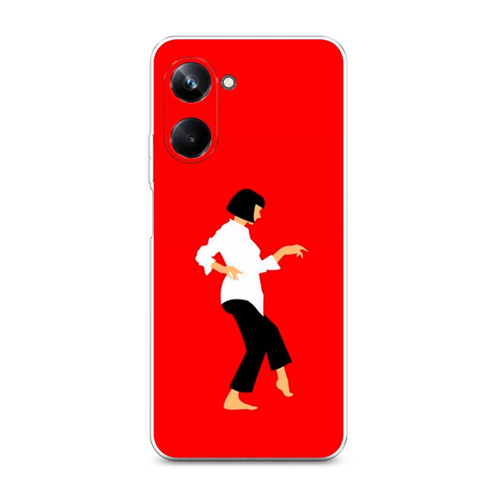 

Чехол Awog на Realme 10 Pro "Криминальное чтиво 1", Красный;белый;черный, 2512550-7