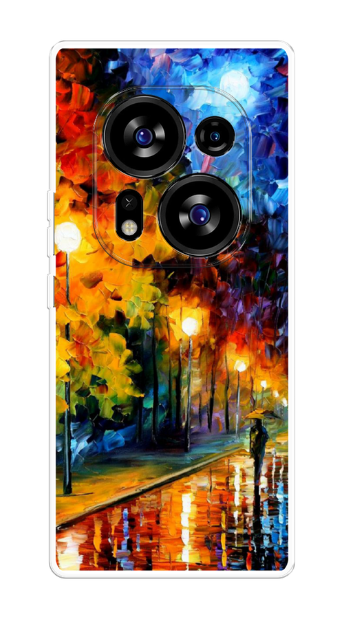 

Чехол на Tecno Phantom X2/X2 Pro "Безлюдная улочка", Оранжевый;желтый;синий, 303350-1