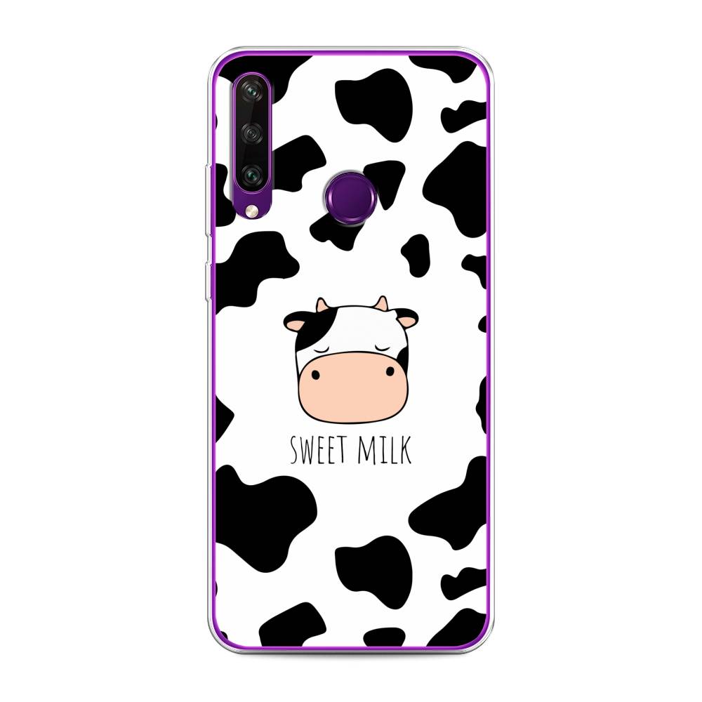 

Чехол для Huawei Y6p "Sweet milk", Розовый;белый;черный, 6103250-1