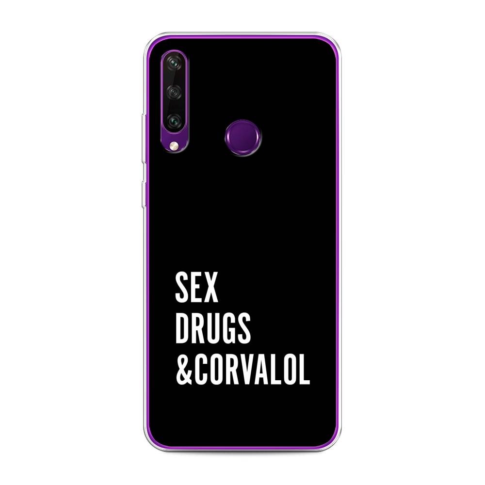 

Чехол для Huawei Y6p "Corvalol", Черный;серый;белый, 6103250-6