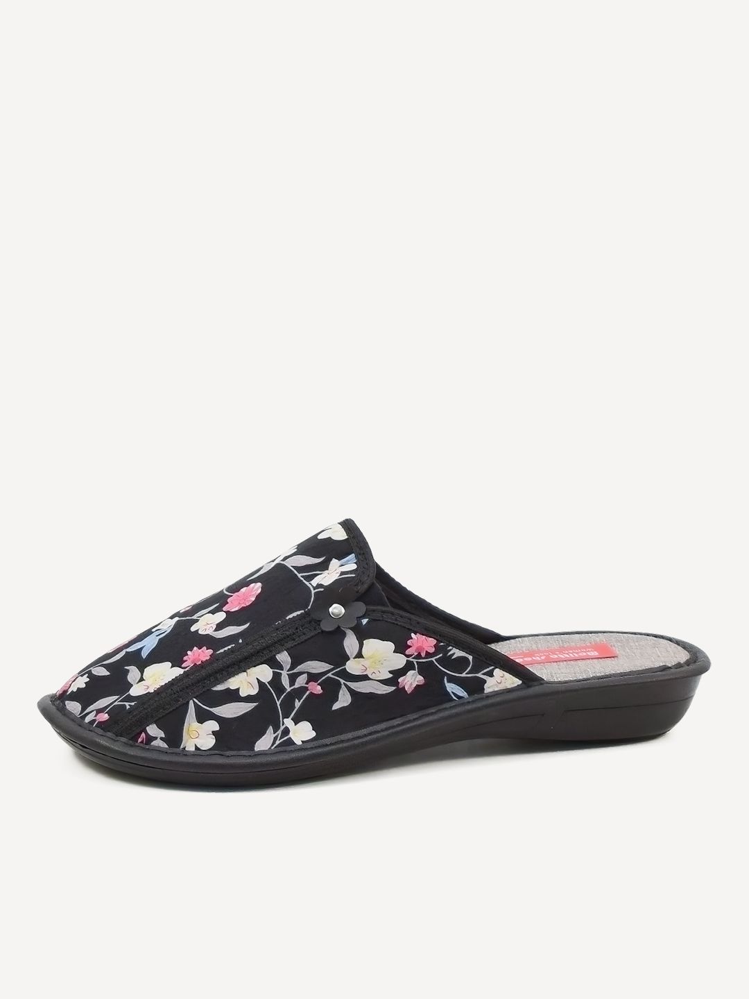 

Тапочки женские Melitta Shoes W-156/1 черные 36 RU, Черный, W-156/1