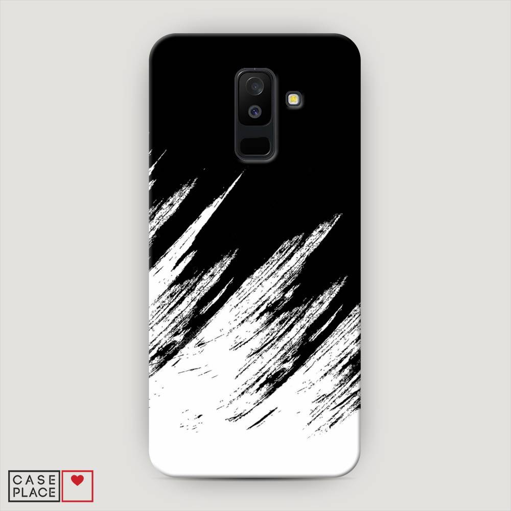 

Чехол Awog "Черно белые брызги" для Samsung Galaxy A6 +, 26020-2