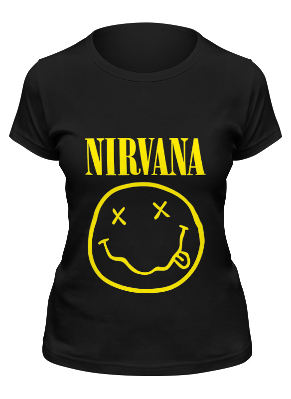

Футболка женская Printio Nirvana (нирвана) черная L, Черный, Nirvana (нирвана)