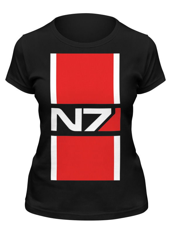 

Футболка женская Printio N7 (mass effect) черная L, Черный, N7 (mass effect)