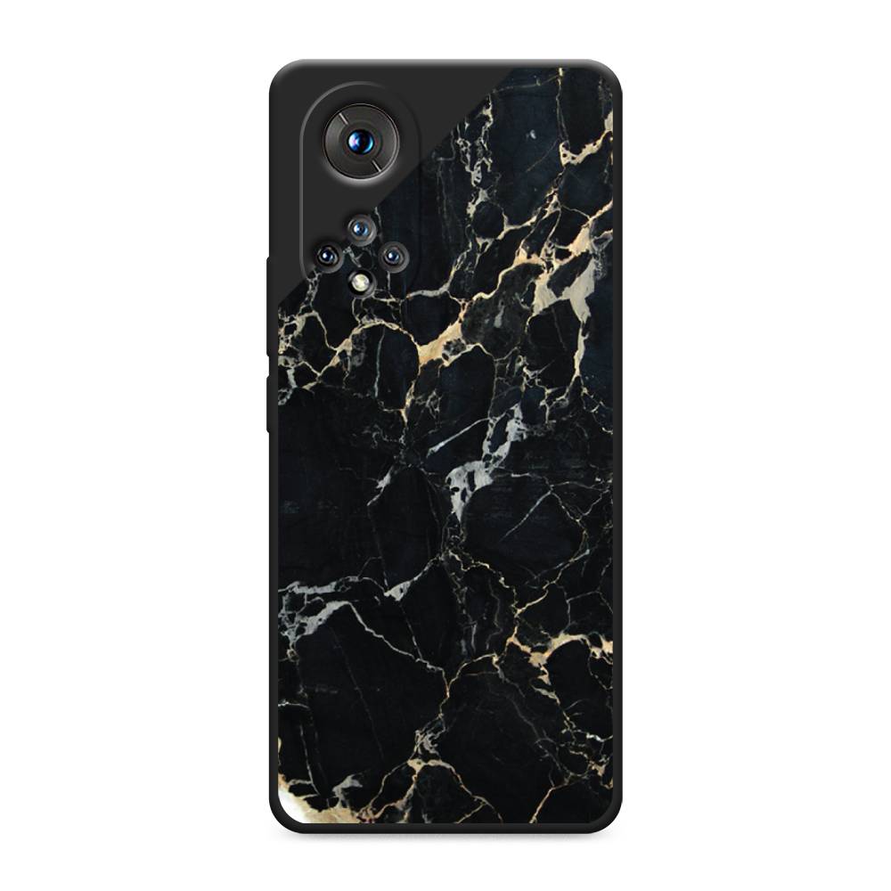 

Чехол Awog на Huawei Nova 9 "Черный мрамор уголок", Черный;золотистый, 6106152-1
