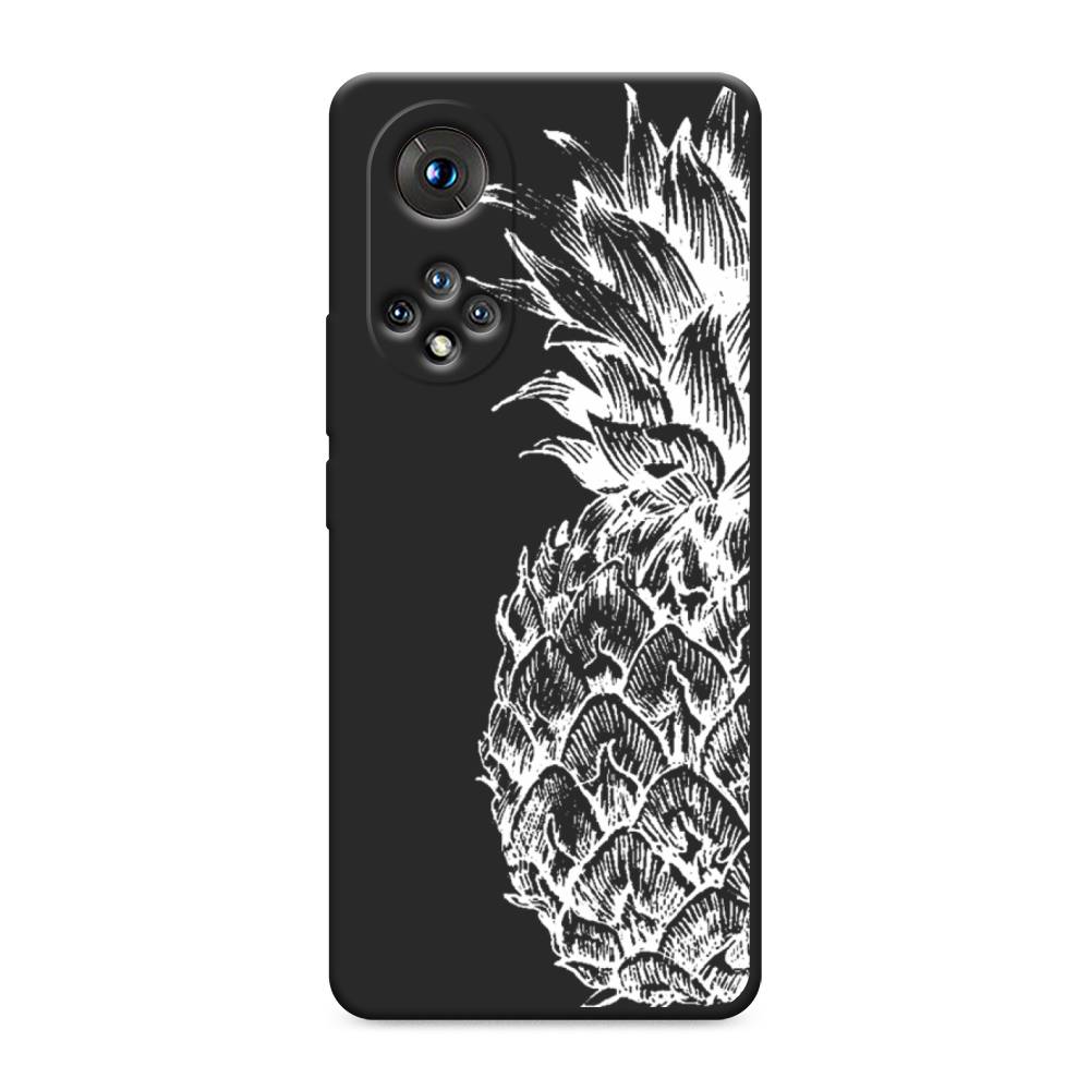 

Чехол Awog на Huawei Nova 9 "Ананас графика белая", Белый, 6106152-1