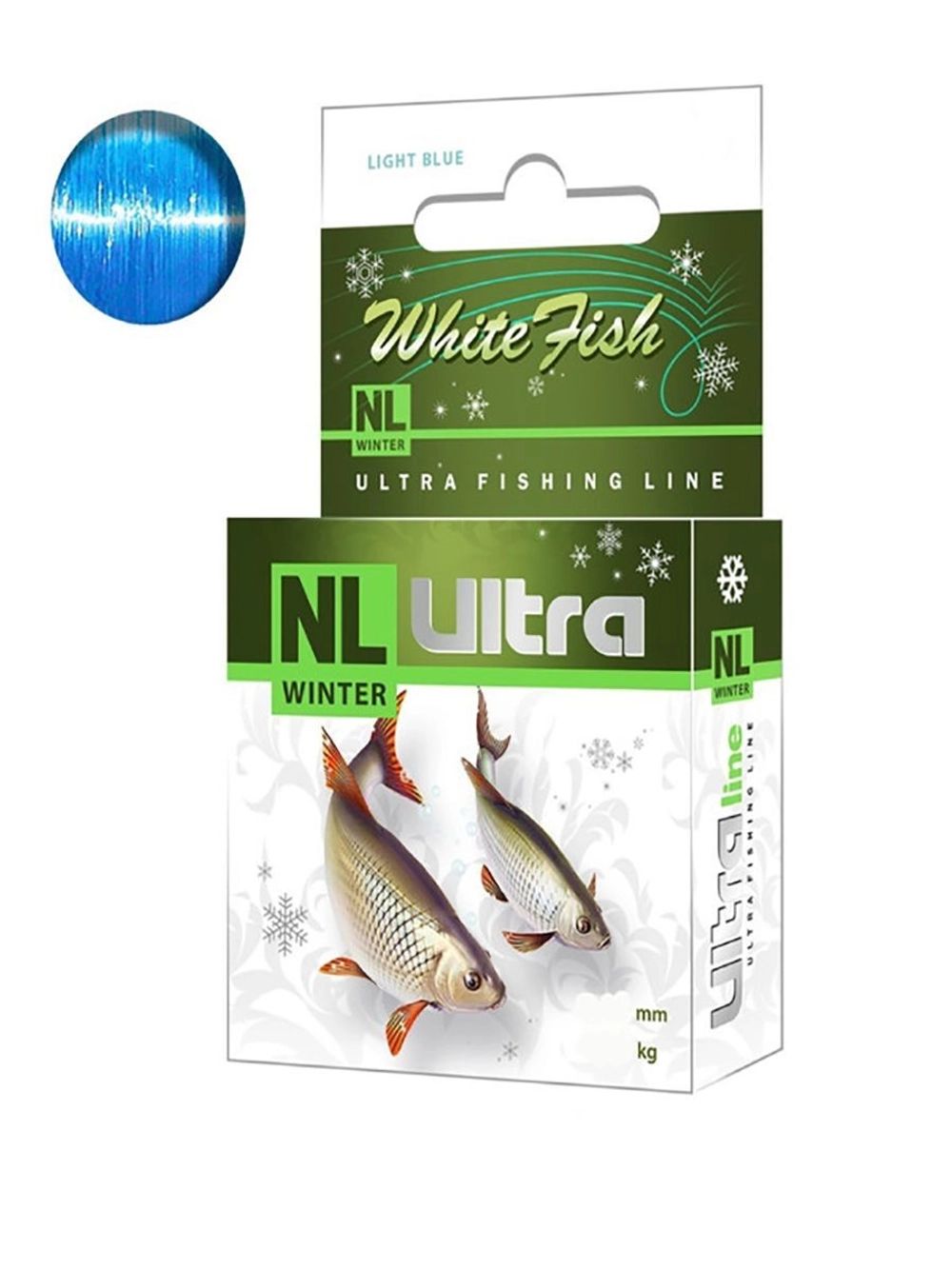 

Леска рыболовная зимняя NL ULTRA WHITE FISH 30m 0,14mm (светло-голубой, 1 штука / 1 / 1 /, NL Ultra