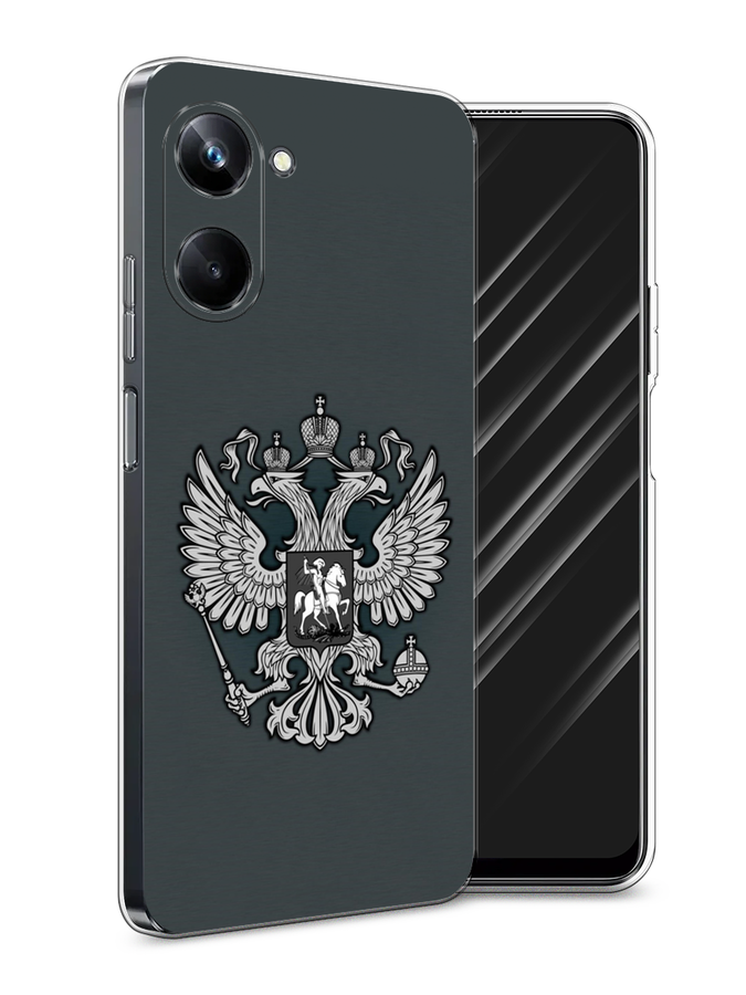 

Чехол Awog на Realme 10 Pro "Герб России серый", 2512550-5