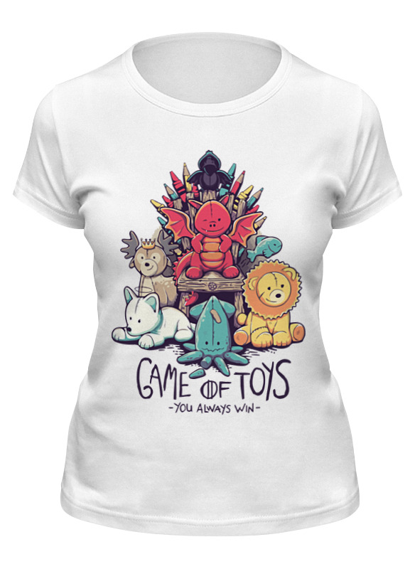 

Футболка женская Printio Game of toys белая L, Game of toys