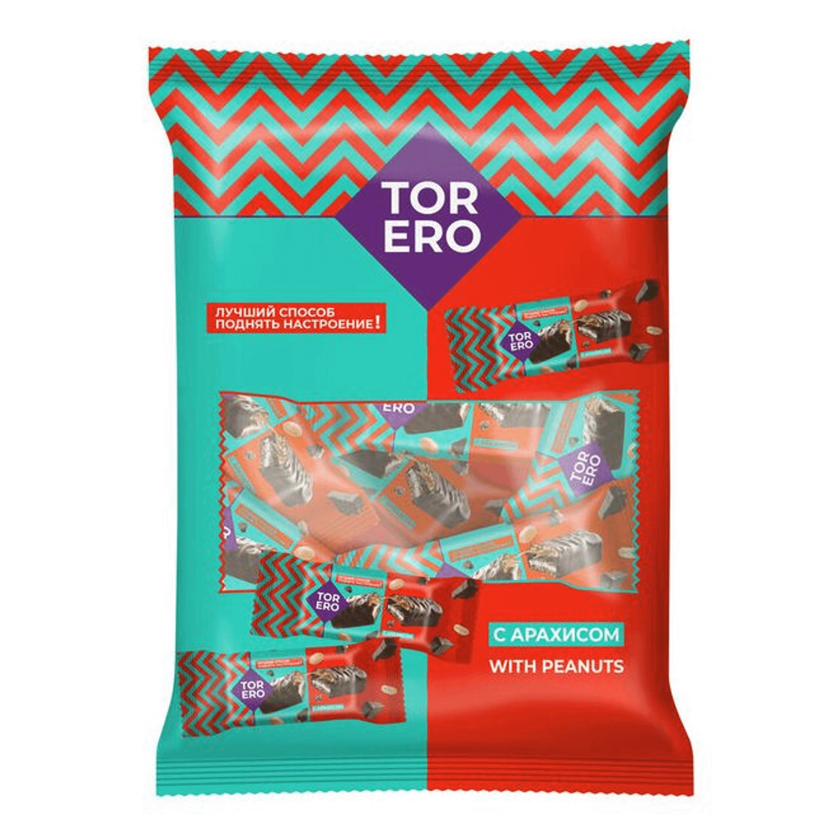 Вафли Тореро с арахисом в глазури 200 г 50₽